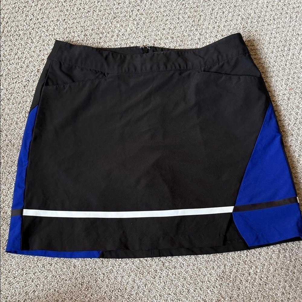 Slazenger Golf Women's Black and Royal Blue Active Colorblock Skort Size 6